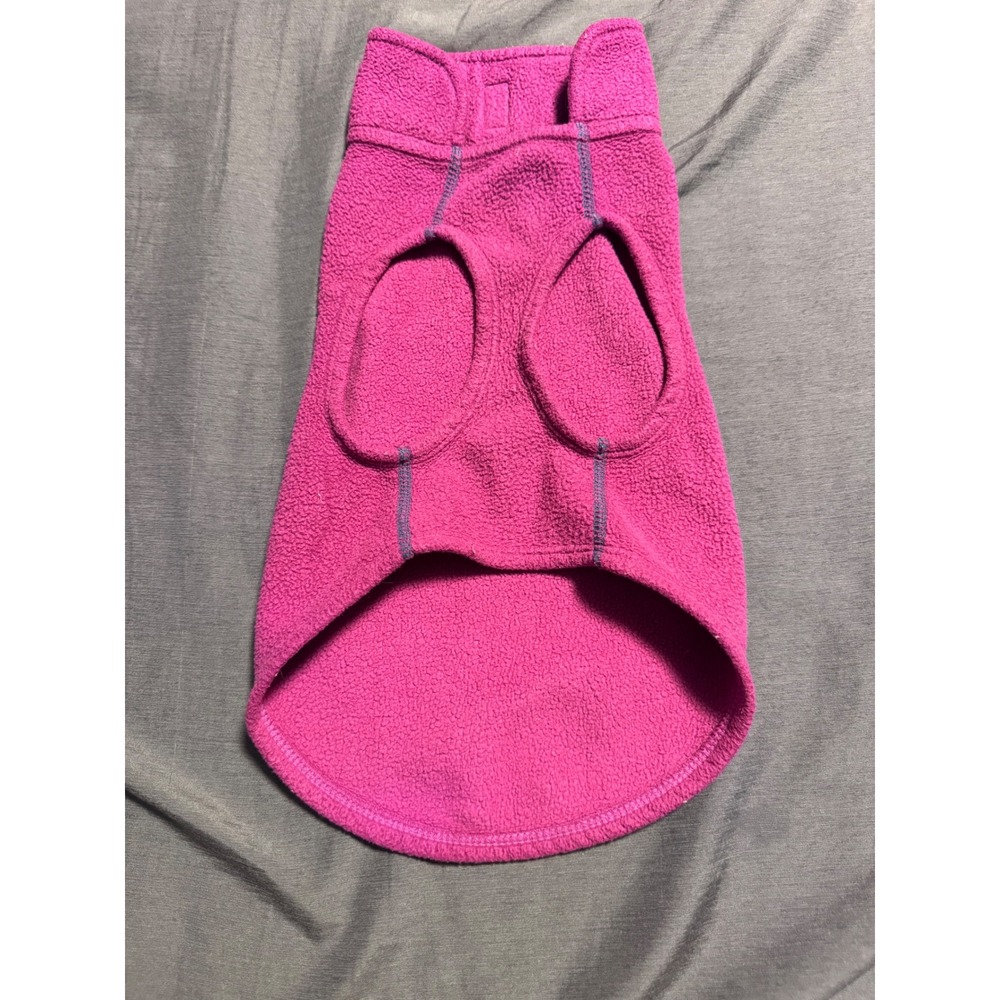 RC Pets Magenta Pink Fleece Dog Sweater Pullover with Leash Portal Size 14